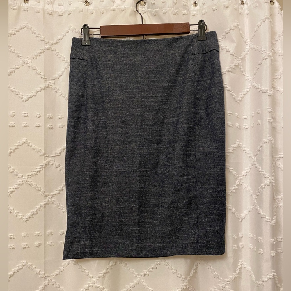 Straight Grey Pencil Skirt